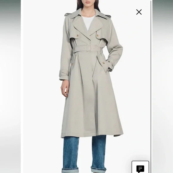 Sandro Classic Jacob Trench Coat NWT - Picture 1 of 8